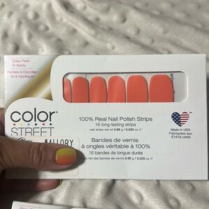 Color Street Lean Mean Tangerine Nail Strips